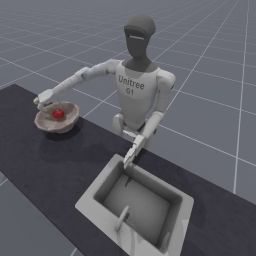 UnitreeG1PlaceAppleInBowl-v1